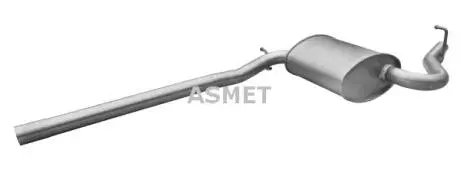 Передний глушитель, выпускная сист ASMET 06020