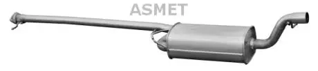 Передний глушитель, выпускная сист ASMET 07154