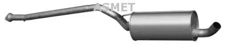 Глушитель системы выпуска (средний) ASMET 07215
