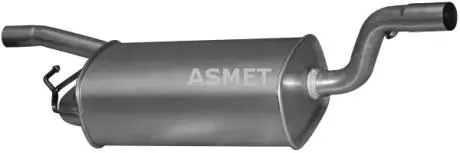Центр. глушитель, выпускная сист. ASMET 07243