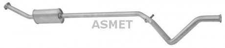 Глушитель системы выпуска (средний) ASMET 08053 (фото 1)