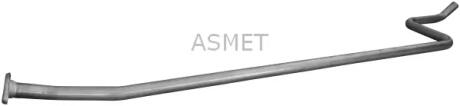 Вихлопна труба середн PEUGEOT 207 1.4 04.06-10.13 ASMET 08064