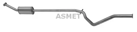 Глушник системи випуску (середній) ASMET 08073