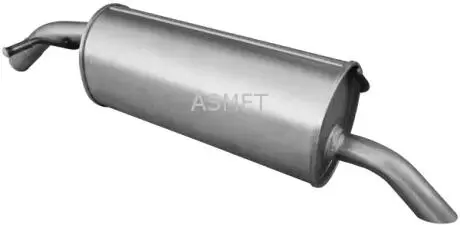Глушник вихлопної системи середній CITROEN C3 PICASSO, PEUGEOT 2008 I, 207, 207/HATCHBACK, 208 I 1.4/1.4LPG/1.6 02.07- ASMET 08090
