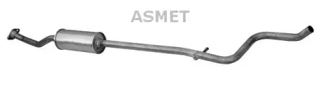 Центр. глушитель, выпускная сист. ASMET 09062