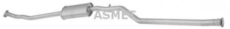Глушитель системы выпуска (средний) ASMET 09072