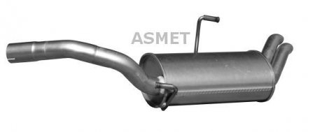 Задний. глушитель, выпускная сист. ASMET 09101 (фото 1)
