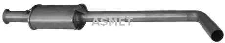 Глушитель системы выпуска (средний) ASMET 10080