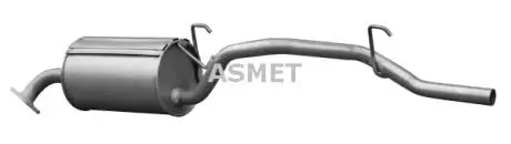 Задний. глушитель, выпускная сист. ASMET 13020