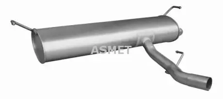 Глушник вихлопної системи задній NISSAN QASHQAI I 2.0 02.07-12.13 ASMET 14052