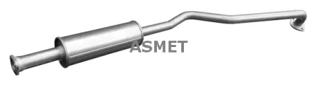 Глушник вихлопної системи середній NISSAN PRIMERA 1.6/1.8/2.0 12.01- ASMET 14057