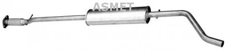 Передний глушитель, выпускная сист ASMET 16050 (фото 1)