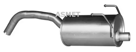 Задний. глушитель, выпускная сист. ASMET 16090