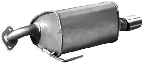 Глушитель системы выпуска (средний) ASMET 17001