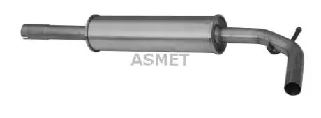 Глушитель системы выпуска (средний) ASMET 19010
