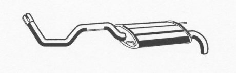 Задній. глушник,випускна сист. ASMET 19021 (фото 1)