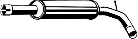 Передний глушитель, выпускная сист ASMET 19028