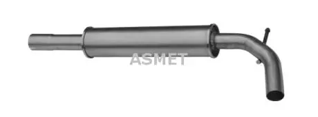 Передний глушитель, выпускная сист ASMET 19028