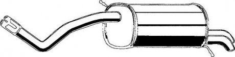 Задний. глушитель, выпускная сист. ASMET 21028 (фото 1)
