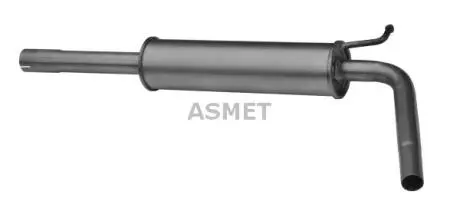 Глушитель системы выпуска (средний) ASMET 21030