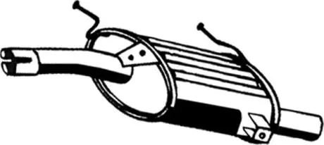 Задний. глушитель, выпускная сист. ASMET 25012
