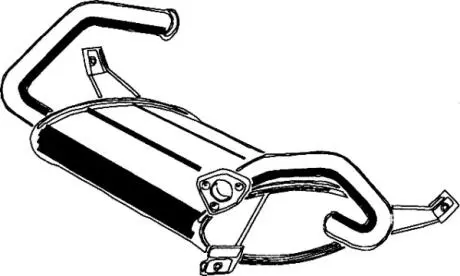 Задний. глушитель, выпускная сист. ASMET 26015