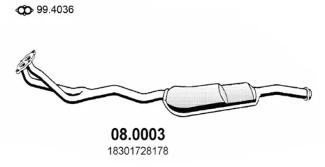 Катализатор ASSO 080003