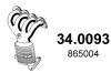Каталізатор EURO 5/EURO 6 CHEVROLET AVEO, CRUZE, OPEL ADAM, ASTRA J, ASTRA J GTC, CORSA D, CORSA D/HATCHBACK, CORSA E, CORSA E/HATCHBACK, MERIVA B, TOYOTA CAMRY 1.2-2.4H 01.06- ASSO 340093 (фото 1)