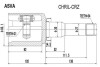 Шрус внутрішній лівий (CRUZE 1,8AT) ASVA CHRILCRZ (фото 1)