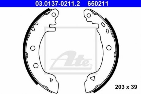 Тормозные колодки.) ATE 03013702112