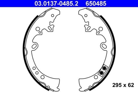 Гальмівні колодки (набір) ATE 03013704852 (фото 1)