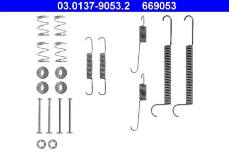 Монтажний набір гальмівних колодок ATE 03013790532 (фото 1)