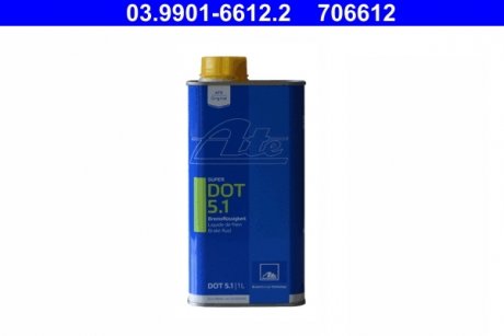 Тормозная жидкость Super DOT 5.1, 1л. ATE 03990166122