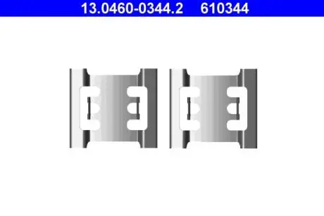 Тормозные колодки (монтажный набор) ATE 13046003442