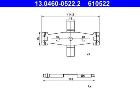 ZESTAW INST. KLOCKаW HAM. DB P. W205/W213/C238 14- ATE 13046005222