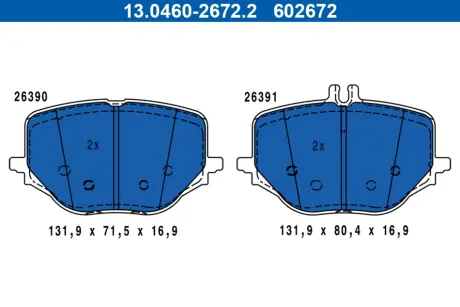 Автозапчасть ATE 13046026722