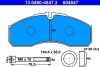 Гальмівні колодки, дискове гальмо (набір) ATE 13046048472 (фото 1)