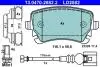 Тормозные колодки (задние) VW T5 (Lucas) Q+ (с датчиком) ATE 13047028822 (фото 1)
