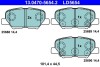 Колодки гальмівні (задні) Citroen C4 Aircross/Mazda 6/Mitsubishi Outlander III/Peugeot 4008 12- ATE 13047056542 (фото 1)