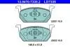 Гальмівні колодки ARONA (KJ7, KJP), 07 ATE 13047073352 (фото 1)