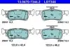 Тормозные колодки (задние) Ford Fiesta 1.0 EcoBoost 17-/Peugeot 308 14- (Teves) Q+ ATE 13047073442 (фото 1)