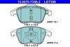 Колодки гальмівні (передні) Citroen C4 04-11/Peugeot 207/308 07-14/208 12-/307 03-09/3008 09-16 ATE 13047073562 (фото 1)