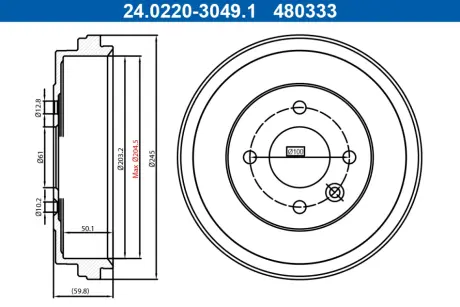 Автозапчасть ATE 24022030491