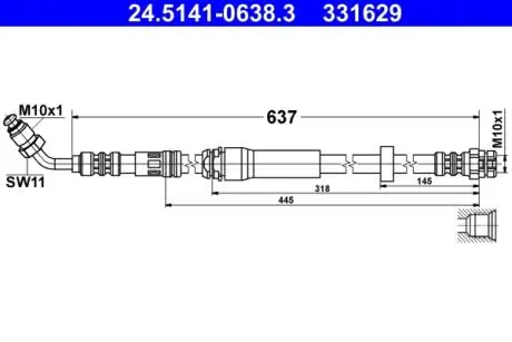 Автозапчасть ATE 24514106383