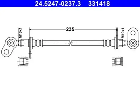 Шланг тормозной ATE 24524702373