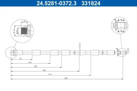 Гальмівний шланг ATE 24.5281-0372.3