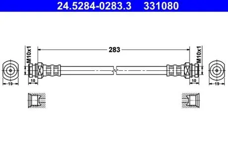Шланг тормозной ATE 24528402833