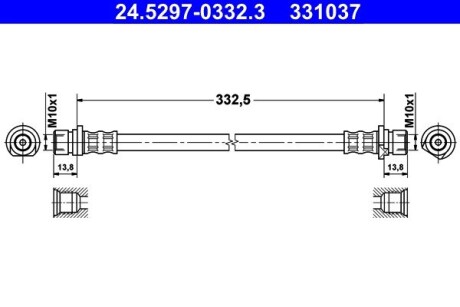 Шланг гальмівний ATE 24529703323