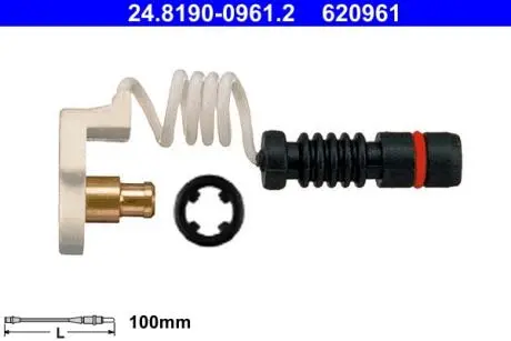 Датчик зносу гальмівних колодокMERCEDES M W163 98- ATE 24819009612