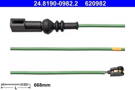 CZUJNIK KLOCKУW HAM 24.8190-0982.2 FORD TRANSIT 2.0TDCI 16-, 2.2TDCI 13- TYЈ ATE 24819009822